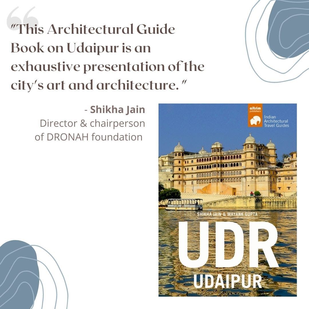 AltrimPublish's tweet photo. Shikha Jain on our #archiguide UDR–UDAIPUR
Preorder your copy in our website and get a discount!
#Altrimpublishers #Udaipur #india #UdaipurIndia #Travel #tourism #architecture #rajasthan #rajasthandiaries #traveldiaries #bookguide #book https://t.co/8Z67eZjObB