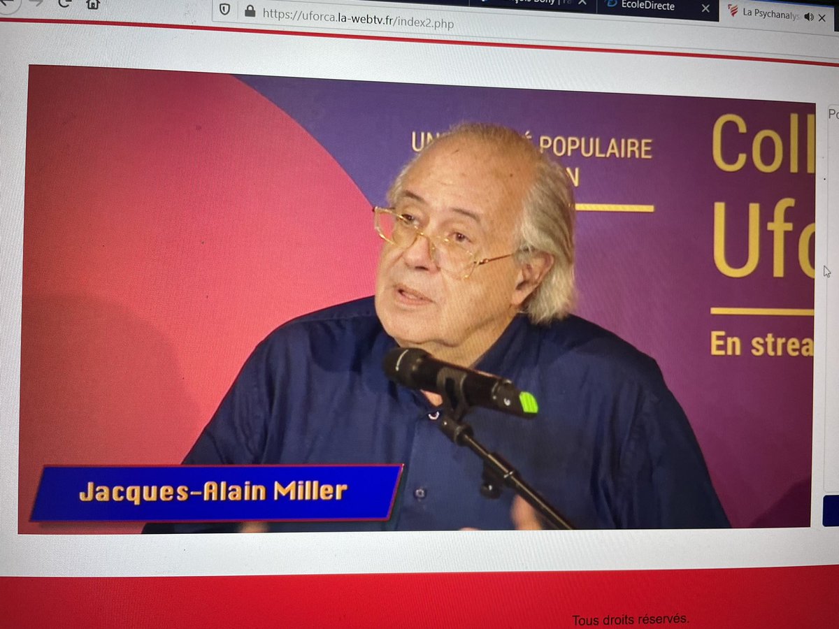 ACF_ECA's tweet photo. #colloqueUFORCA JAM - "Il existe d'autres associations de psychanalystes qui pensent à un certain moment qu'ils n'ont plus de devoir envers la psychanalyse, en tant que cause. La transmission n'est pas au premier plan. Nous, on y croit...Nous sommes dupes de la cause" https://t.co/pDOzkWokm1