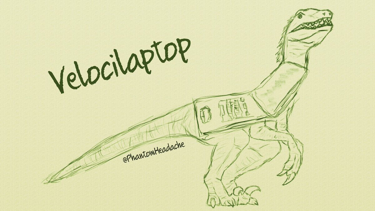 PhantomHeadache's tweet photo. If You like #velocilaptop follow me to get more #pics like that 
https://t.co/h9rD1YrMJC
https://t.co/HY37En25Cy

#indiegame #indiedev #IndieGameDev #RETROGAMING #comic #dinosaurs #Jurassic https://t.co/UIRhK5CM8Y