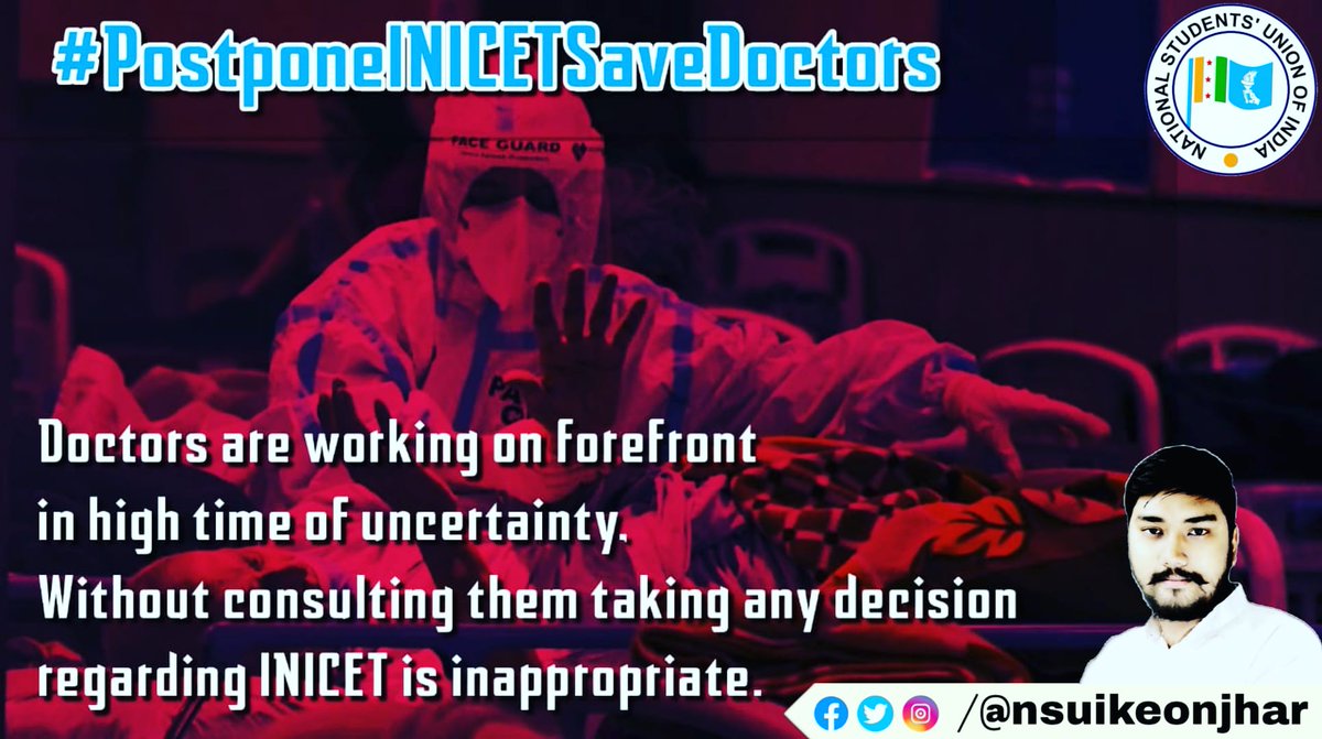 nsuikeonjhar's tweet photo. If the PM is done from his reality show drama will he now look at the plight of the students? 

Students have been pleading and requesting. 

Is he the PM only for the suit- boot people? 

Help the students, they are our future.

#PostponeINICETSaveDoctors https://t.co/SdWgitI0sm