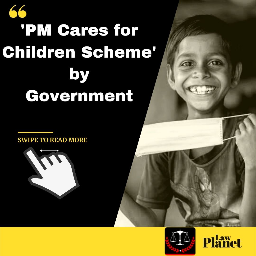 lawplanetindia's tweet photo. Will this 'PM Cares for Children Scheme' really benefit? What's your take ⬇️
.
#government #law #laws #legislation #scheme #pm #modi #supremecourt #supremecourtofindia #lawschool #lawstudent #upsc #legaleducation #sc #governmentofindia #politics #lawyers #legalnews #legalgk https://t.co/4CRBQ8Yw5H