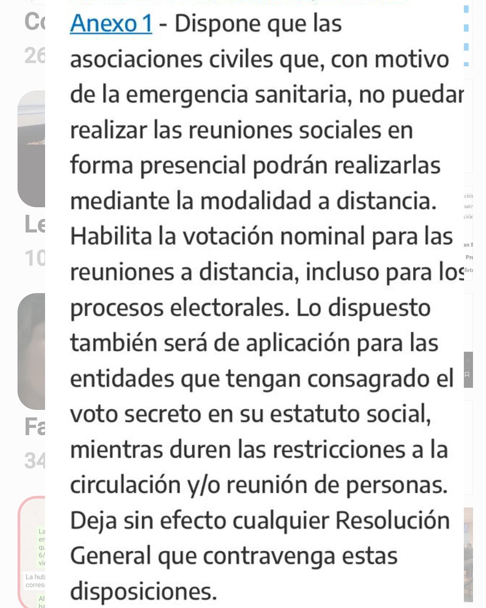 <a href="/AnaParchinsky/">Anita</a> <a href="/patagonia_run/">Patagonia</a> <a href="/PasionHB/">Cosme Fulanito</a> En diciembre de 2020 debían consultar a la IGJ para realizar la asamblea , no lo hicieron...manifestaron x zoom que sí...se agarraron de la resolución 39 que prorrogaba mandatos...esta resolución terminó el 3 de abril de 2021 y salió otra la 6/21...que dice lo siguiente...