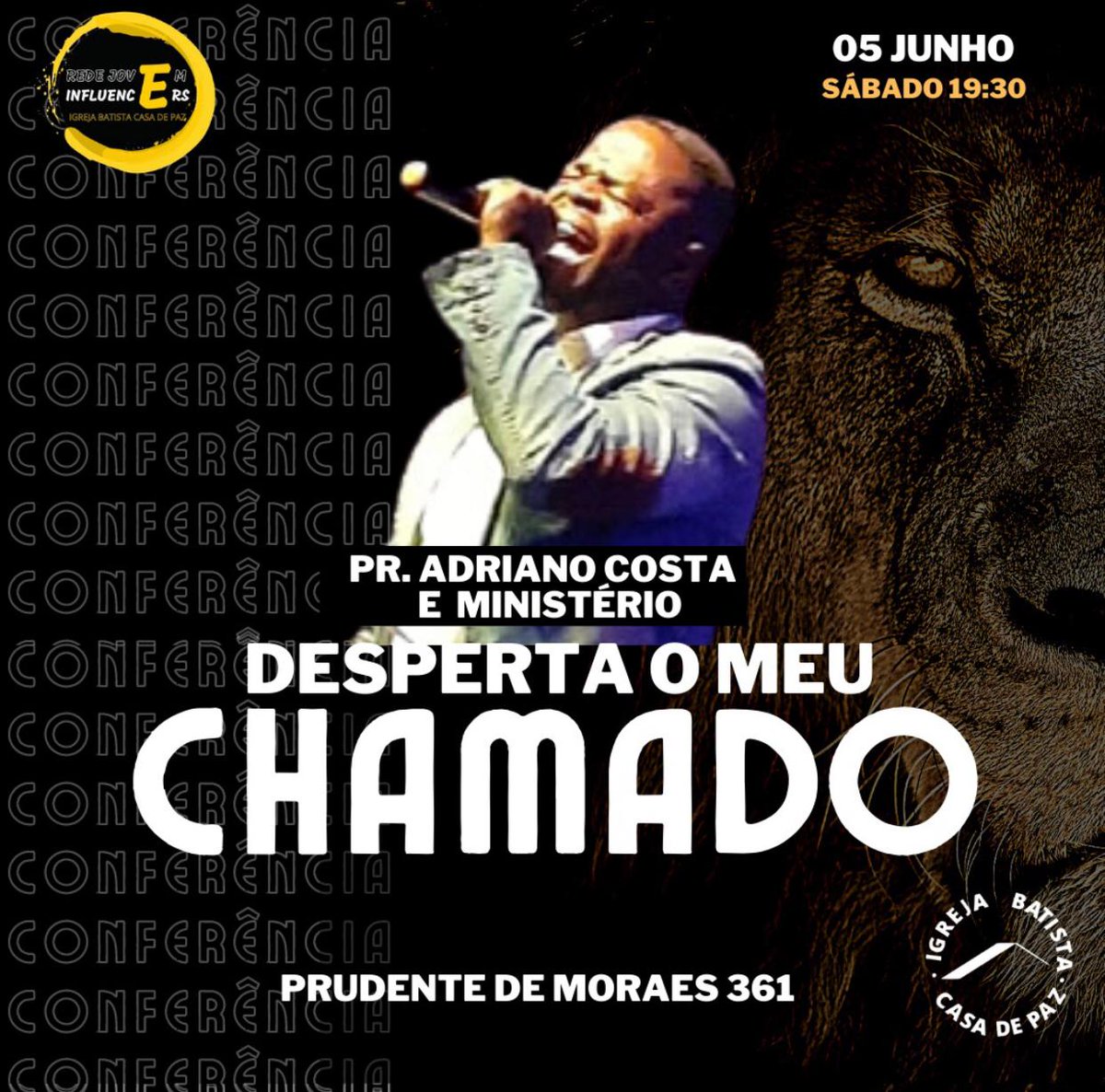 ibcap_on's tweet photo. Hoje teremos o nosso segundo dia de conferência da Rede Jovem Influencers, venha estar conosco às 19:30. #Vem https://t.co/CNrYGWDpXm