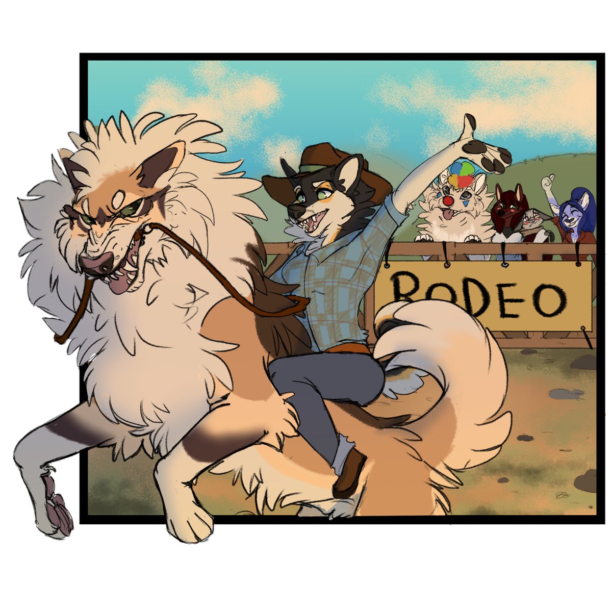 s_onega's tweet photo. ✨Rodeo Time!✨

Personal art 
https://t.co/90GMvHrvRM

#digitalart #sketch #tokota #tokotaARPG #furry #furryart https://t.co/rhbsb4NjC3