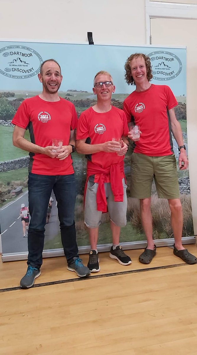2nd place male team! Well done lads! #dartmoordiscovery #ultramarathon #32miles