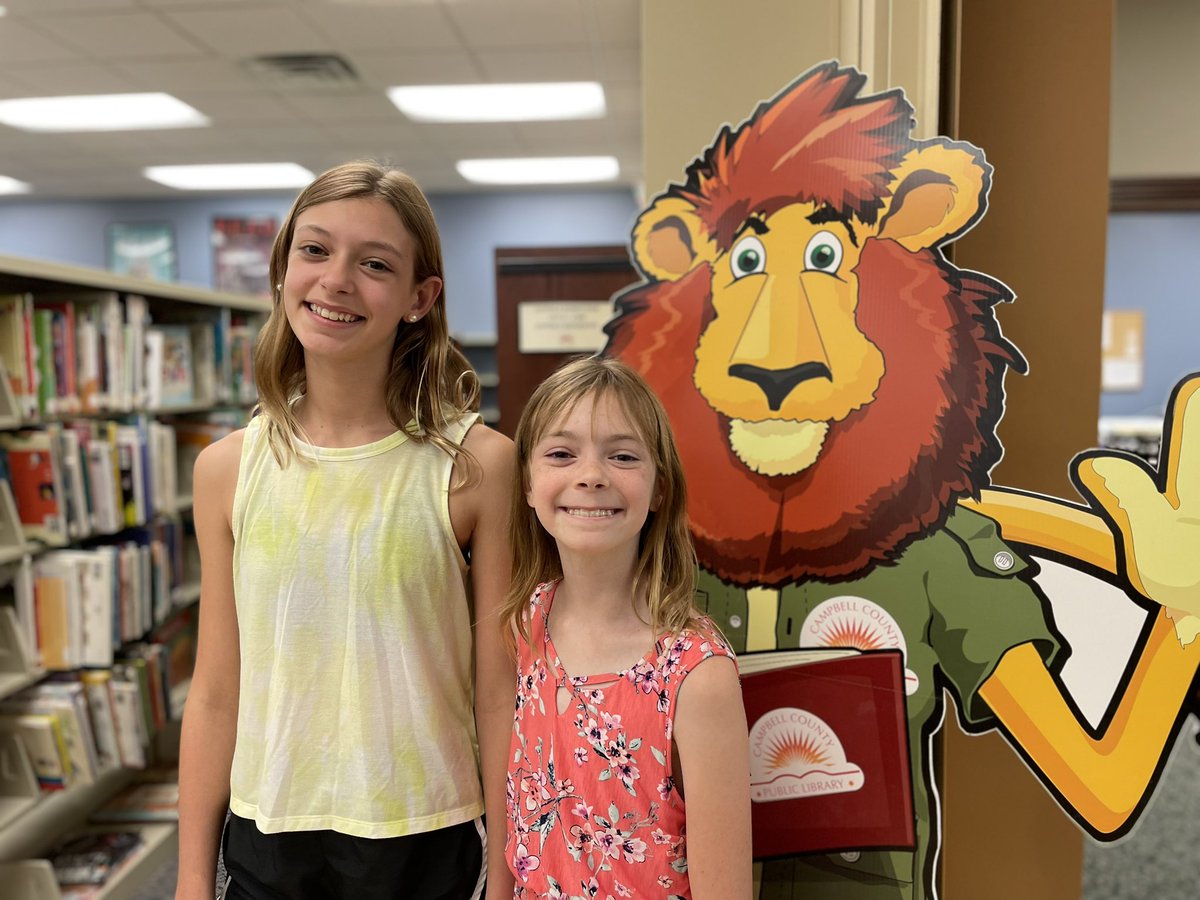 We just signed up for the summer reading program <a href="/campbellkylib/">Campbell County Public Library</a>! They may be getting bigger but we still love our #library.