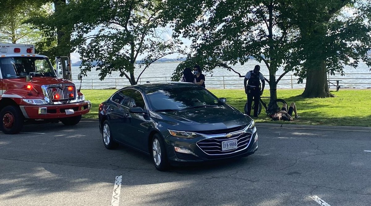 MarkSussman_'s tweet photo. The reckless driver who struck a person riding a bike today at Hains Pt has at least 3 speed camera citations in April alone! Unless we start revoking licenses even more ppl will die on DC street #DCVisionZero Now!! https://t.co/icBqkZ3Lk3