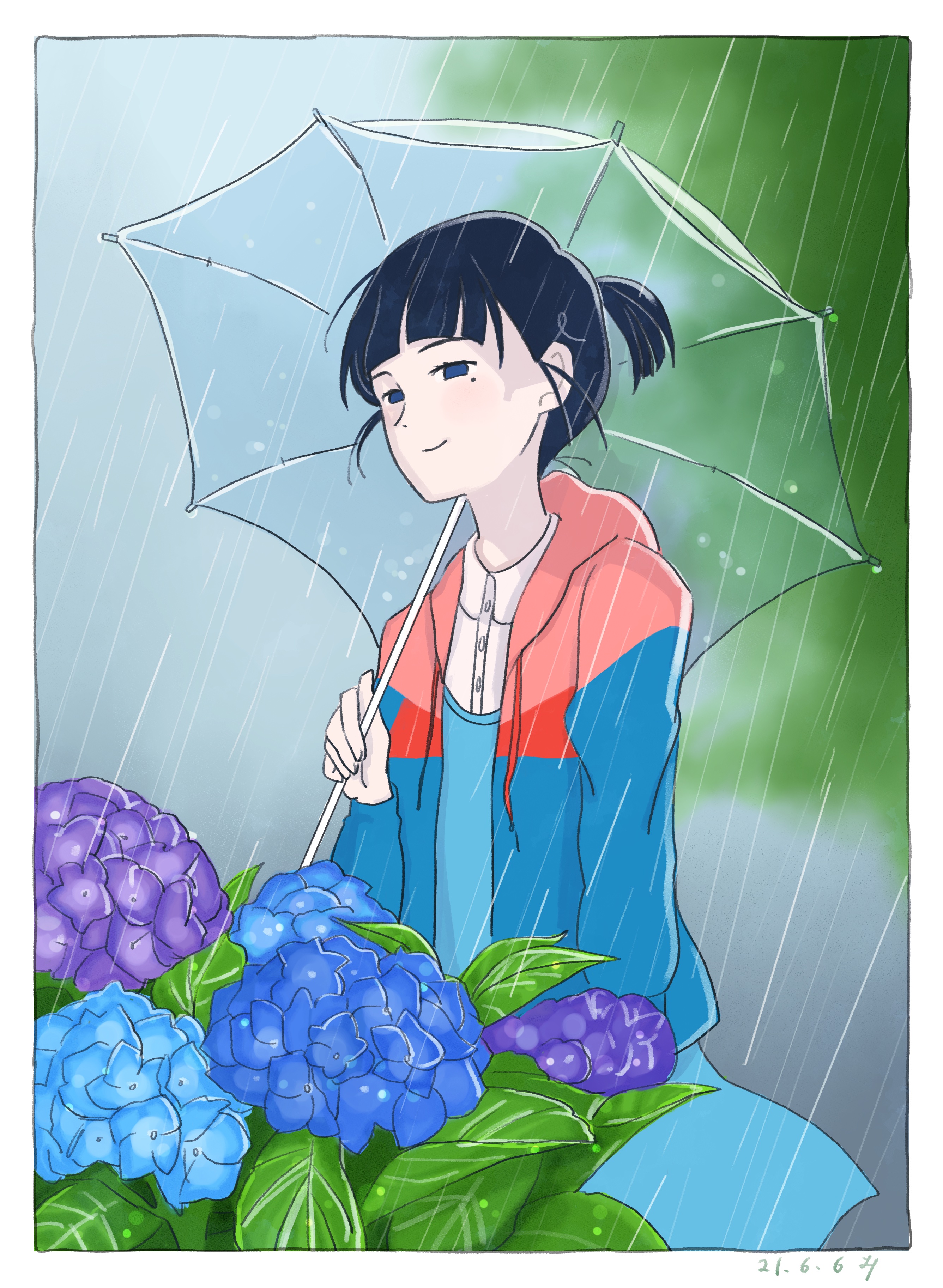 みなも 紫陽花とパーカーの明石さん 四畳半神話体系 T Co Pszdqcrgvg Twitter