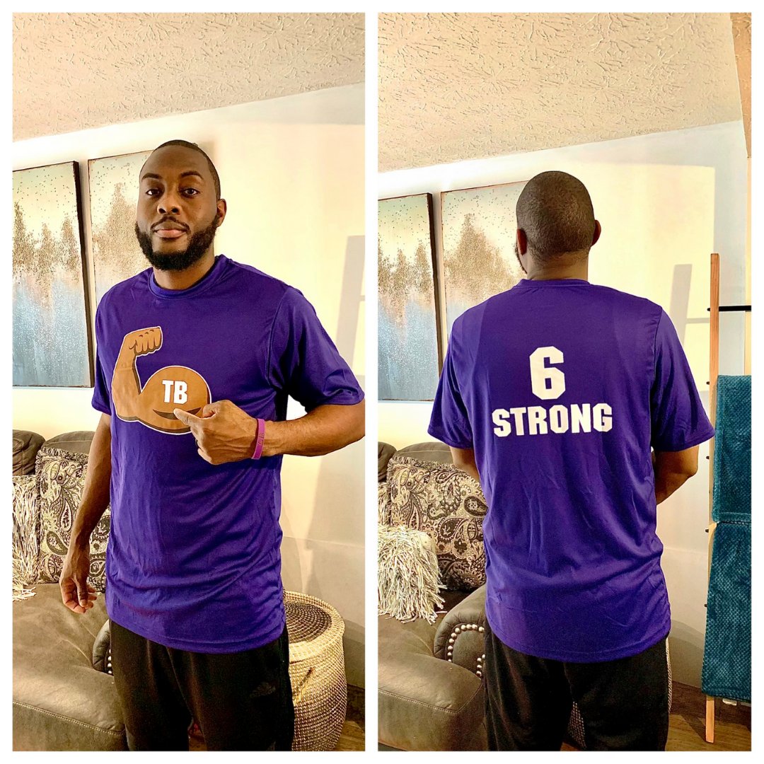 OfficialNBARefs's tweet photo. Our NBRA family stands #6STRONG today and every day while we support and fight with Tony Brown in his fearless battle against pancreatic cancer. We are with you, Tony. https://t.co/X1emNbMUj0