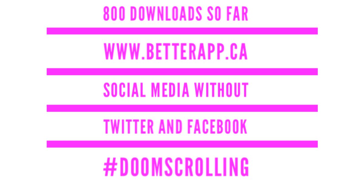 Last_Door's tweet image. No marketing algorithms, no  doom scrolling, social media for sober people, recovery allies, and people who use drugs. All in one place. 

Visit BetterApp.ca

Or search in your app store
“Better App My Recovery plan” 

#RecoveryApp #SoberApp #OverDosePrevention