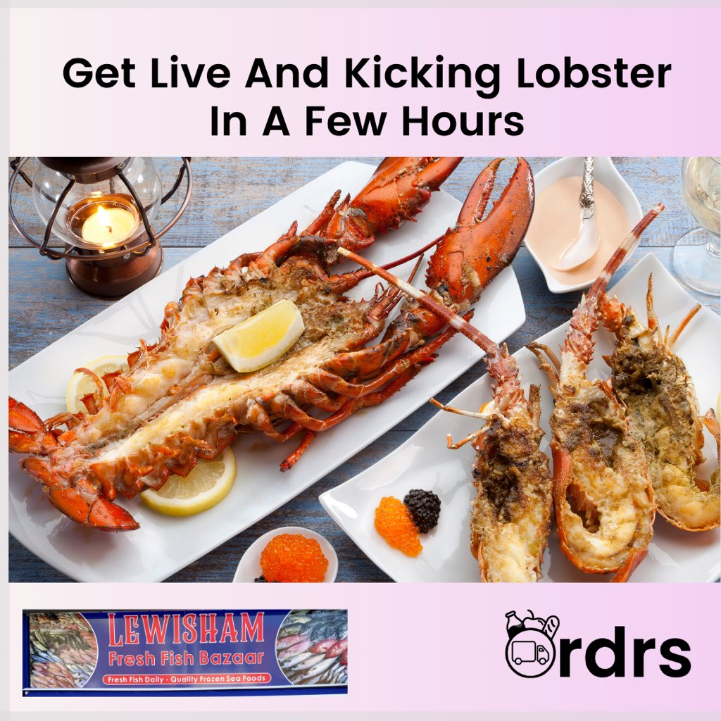 You can get live and kicking lobster from our local store partner, Lewisham Fresh Fish Bazaar to your doorstep in a few hours!

#localbusiness
#food #recipes #cooking
