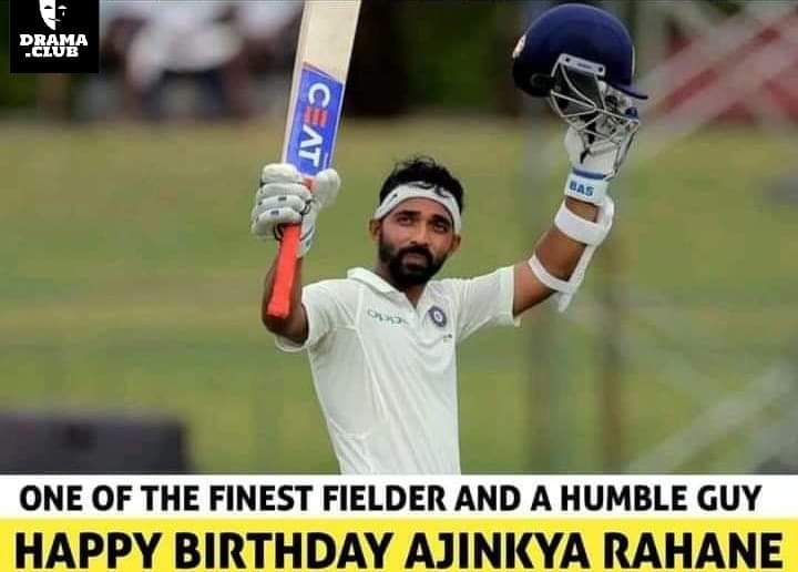 Happy birthday Ajinkya Rahane by Pradeep Madgaonkar    