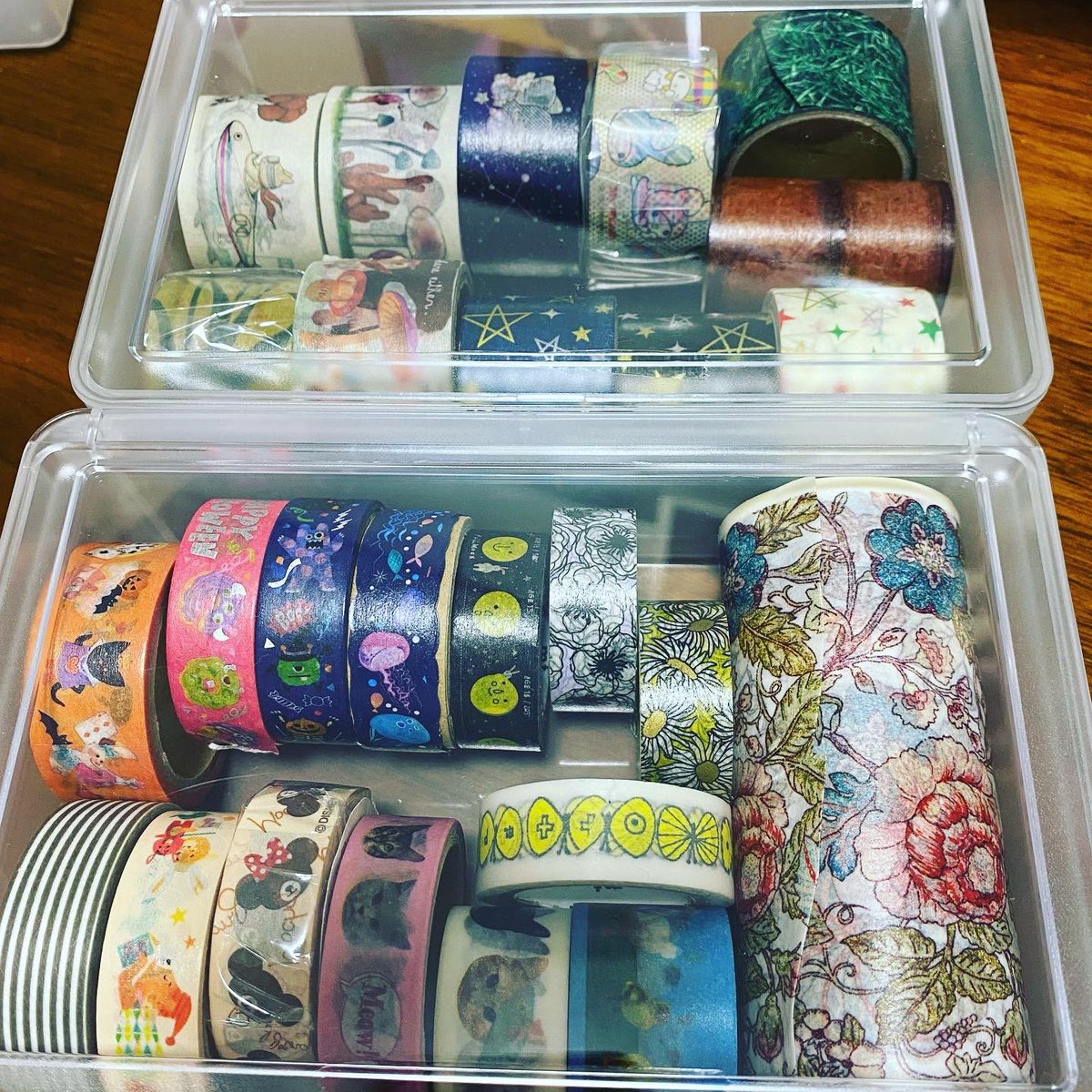 Kaoru じょー Fates Junk Doll S B H マスキングテープ収納にセリアのこの箱使えるよ 積んで置けるしなかなか良い ついつい買ってしまうマスキングテープの収納に マスキングテープ収納 セリア 台湾で買ってきた マステも入ってる