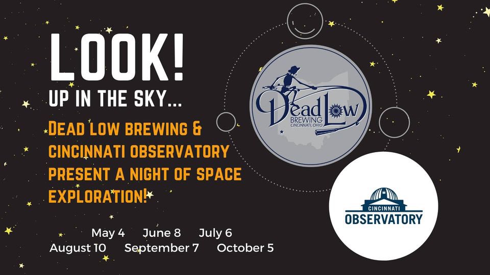 DeadLowBrewing's tweet photo. Have you ever wanted to see into deep space or look directly at a solar flare bursting off the sun?
Join the #CincinnatiObservatory at #DeadLowBrewing this Tues,June 8, 7-10pm, to view the night sky and learn how to use a solar or deep space #telescope.
#astronomy #Cincinnati https://t.co/1Rs8YuIXnI