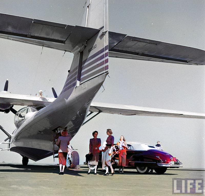 alexremeseiro's tweet image. Some old photos from LIFE magazine, but colorized with this playback.fm/colorize-photo #seaplanes #PBYCatalina #colorized #aviation #FlyingYatch #history #photography