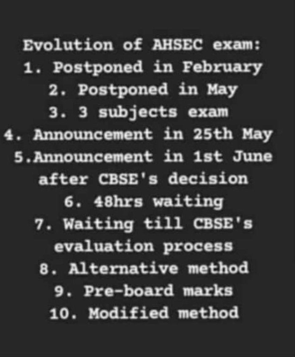 DasSaptaraj's tweet photo. #CancelAssamBoardExams @ranojpegu @himantabiswa @AdvMamtaSharma @sajin_aktar @AnuragTyagi https://t.co/fqby7llywP