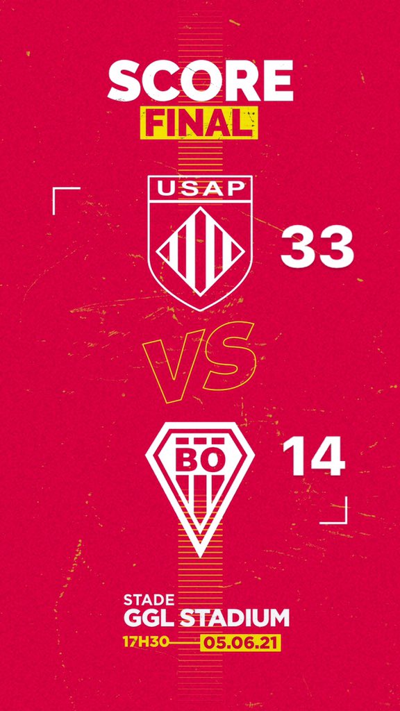 usap_officiel's tweet image. Merci à notre équipe pour ce match 🥳🏉❤️💛