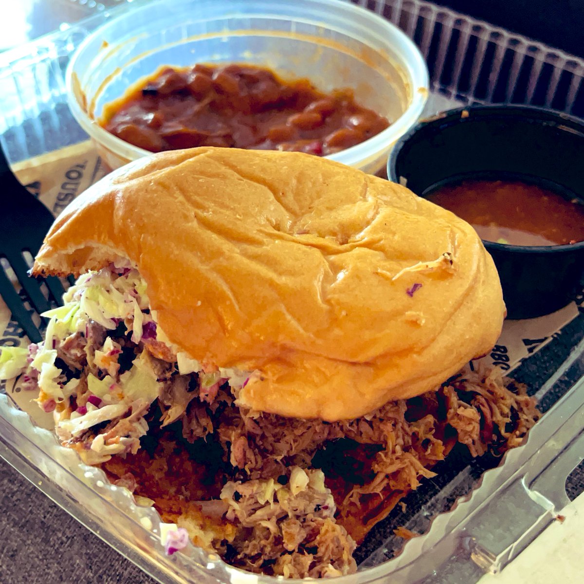 Growing up I learned to love BBQ pork sandwiches from a roadside stand in Chattanooga, THE FLAVOR to which I compare all other barbecue. <a href="/MidwoodBBQ/">Midwood Smokehouse</a>'s pork sandwich is the best barbecue I've had since that roadside stand. Wow, they got it down just how I like it.