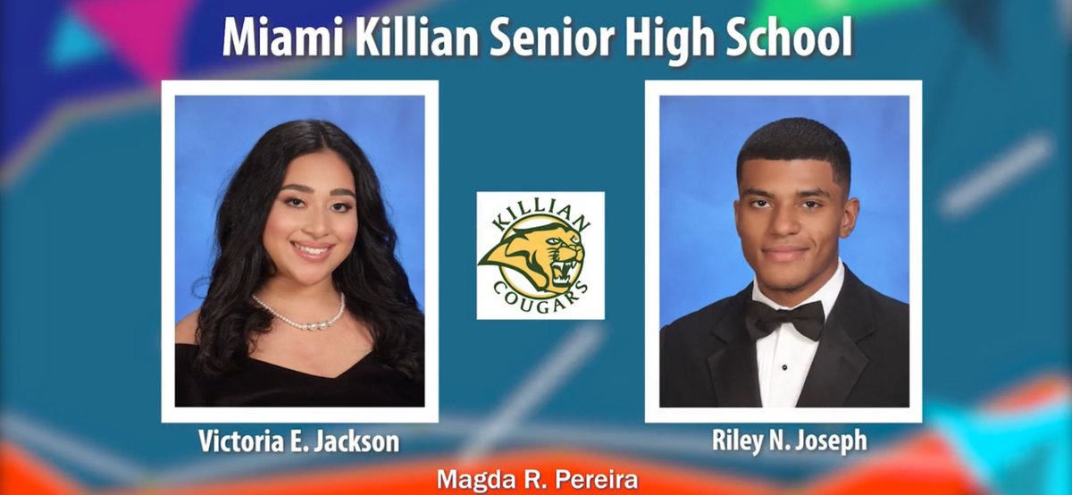 Congratulations to our SCHOLAR ATHLETES - Class of 2021 - Victoria Jackson and Riley Joseph.  #TheK #TheLegacyContinues <a href="/MDCPSSouth/">South Region Office</a>
