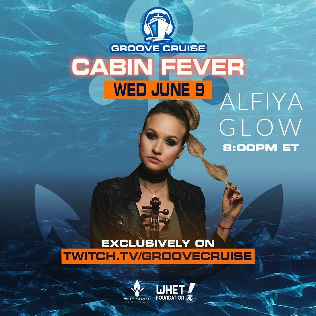 #GCFAM! Join me this Wednesday June 9th for <a href="/GrooveCruise/">Groove Cruise</a> Cabin Fever! I'll be dropping anchor on twitch.tv/GrooveCruise at 8pm EST 🎧🎻⚓️ 

With @killedwithkindness VR stage magic &amp; @girlinsocal dot connector/pr queen once again😎

#groovecruise #lives… instagr.am/p/CPvyhrAD1hn/