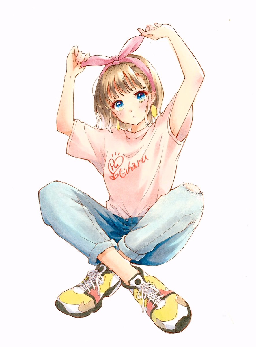 デニムとスニーカー コピック ゆゆはるのイラスト