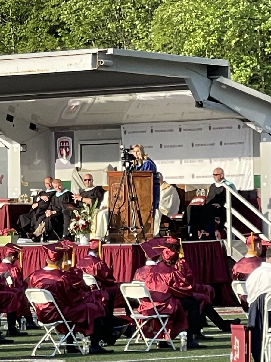 Amazing @DonBoscoIronmen commencement speech “everyone who can get vaccinated should” life is all about partnerships, blessings and “be-ing ready” May you be happy healthy safe strong love blessed ready and joyful!