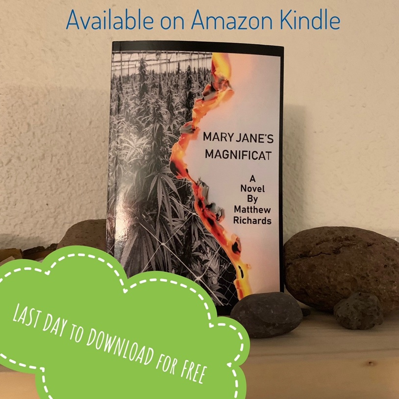 Mattthescribe's tweet photo. Hello #WritingCommunity! Last day to download your free copy of “Mary Jane’s MagnifiCat.” Check it out on Amazon Kindle! #maryjanesmagnificat #matthewrichards #freebooks #readingtime #writerscommunity #downloadtoday #crimenoir #fiction #femmefatale #stoner #weedsmokers  #Amazon https://t.co/RLwowBQmkg
