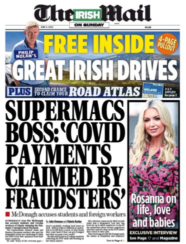 Our front page this week: 
- Supermac's boss: 'Covid payments sent overseas'
- Social distancing 'to be scrapped'
- 'Mother and Baby report can't be allowed to stand' - Committee Chair
And much more ... https://t.co/ujJwyxyWLH