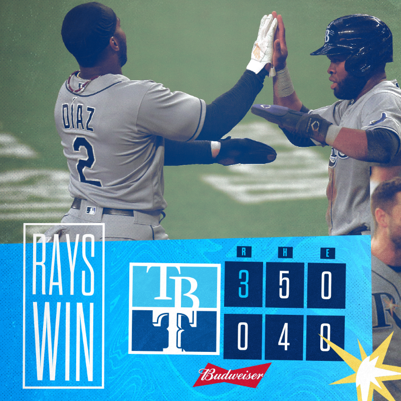RaysBaseball's tweet photo. Today was our day