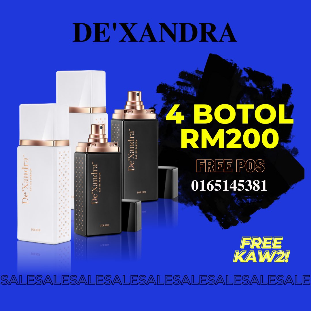 dexandraKampar's tweet photo. De'Xandra ada Promo 
✅4 Botol RM200 
✅3 botol RM169 
✅2 Botol RM120
❤️FREE POS 1 MALAYSIA

boleh pilih promo yg sesuai. Nak kongsi dgn Family/kawan pun boleh. 
contact je yanna utk grab offer ni 0165145381.
❤️❤️pls bantu yanna retweet supaya ramai yg tahu dan grab. Tq https://t.co/T10NPR80xI