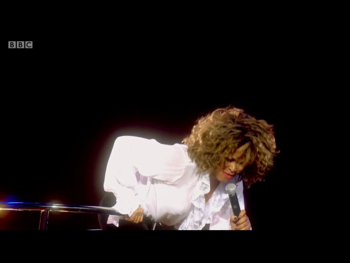 AndrewJazzie's tweet photo. Here’s a 69 year old woman absolutely owning it. 😀

Seriously.... this concert has been unbelievable.

Take a bow Tina Turner.

 #TinaTurnerNight
#tinaturner #tinalive https://t.co/3npBDbQxy7