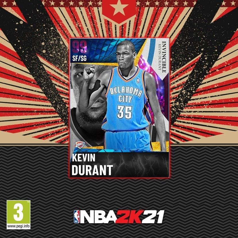 🎁 Jeu #Concours #NBA2K21 🎮

Devenez invincibles sur #MyTeam en tentant de remporter 3 cartes « Invincible » de Tracy McGrady &amp; 3 de Kevin Durant 👀

Pour participer: 
➡️ RT ce tweet 
➡️ Tag 1 ami 
➡️ Follow <a href="/FirstTeam101/">First Team</a> &amp; <a href="/Fatboz_/">FATBOZ</a> <a href="/2KFrance/">2K France</a> 

TAS le 08/06/21

Bonne chance 🍀