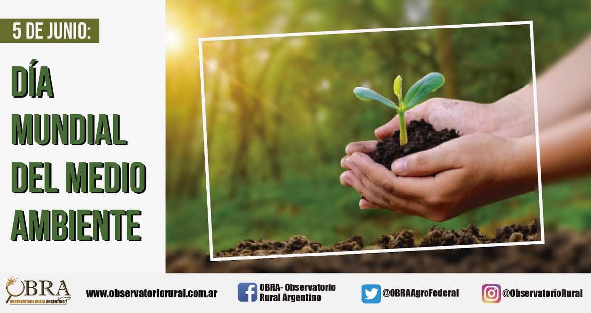OBRAAgroFederal's tweet photo. #FelizSabado 5 de junio. 
#DiaMundialDelMedioAmbiente https://t.co/rhnzjcO9v0