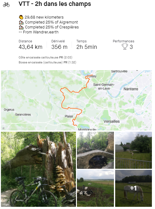 ArnaudTORA's tweet photo. Bonjour
Je vous présente @wandrer_earth, l'application bien sympa qui vous motive à découvrir de nouvelles routes !
VeloTaff dans les champs entre @villepoissy et @VilleElancourt
@Villepreux78 @villedeplaisir
 #SurMaRoute #Velotaf #Bonheur

Top ! https://t.co/94QUlCBdNx