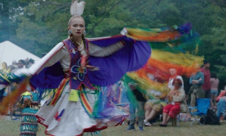 POVmagazine's tweet photo. BEING THUNDER is an inspiring portrait of Two-Spirited dancer Sherenté Mishitashin https://t.co/oXyIsLJZyf #InsideOut21 #Pride2021 https://t.co/6V6ww65vWy