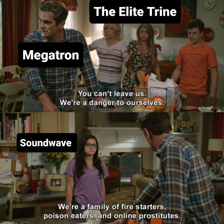 doomspoon888's tweet photo. The Decepticons could star in their own sitcom and nothing about them would have to change https://t.co/MX7EM8JHRH