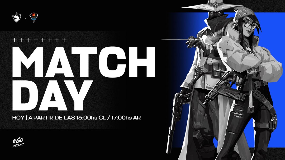 DecentLatam's tweet photo. #DCNVALORANT
Se viene el debut de los pibes en la fase de grupos de @AxisGames_ OPEN.
🆚 @AbstractLatam
⏰ 16:00hs 🇨🇱 - 17:00hs 🇦🇷 (BO1)
🆚 #BRAVERY
⏰ 17:00hs 🇨🇱 - 18:00hs 🇦🇷 (BO1)
🆚 #KoreanGang
⏰ 18:00hs 🇨🇱 - 19:00hs 🇦🇷 (BO1)
#GoDecent 🐺 https://t.co/wxFD0i2GML