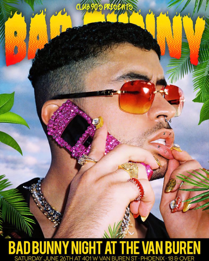 vivaphoenixaz's tweet photo. To all the Bad Bunny and reggaetón fans in the valley: If you missed out on those sweet Bad Bunny tickets, read the article in our bio to see what great alternative is being held this month! 
#VivaPhoenix #Phoenix #BadBunny #Reggaeton #music #LatinMusic #AZ https://t.co/r3JqaqmX0I