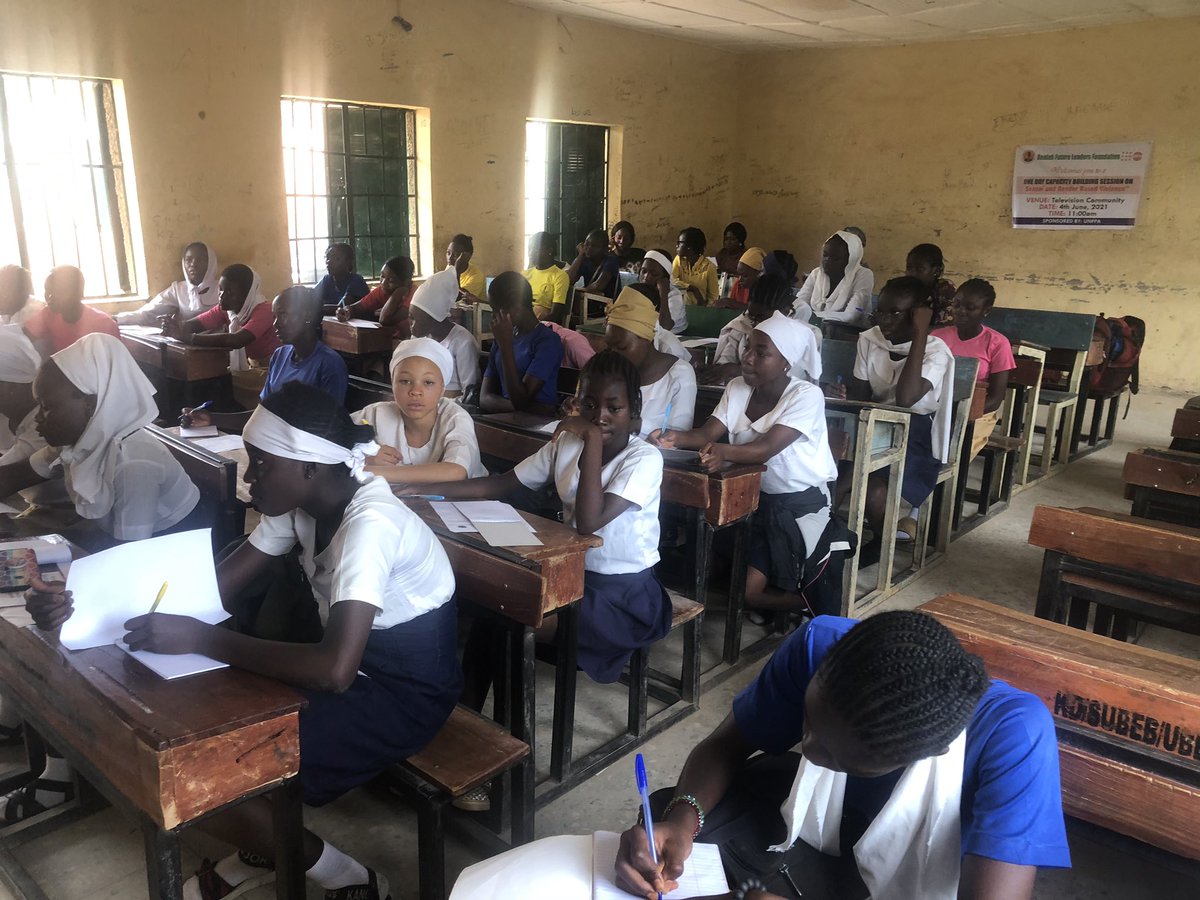 To combat the prevalence of Sexual and Gender Based Violence (SGBV).

Beulah Future Leaders Foundation with support from <a href="/UNFPANigeria/">UNFPA Nigeria</a> conducted a  one-day capacity building session for female students in Television community of Kaduna State.