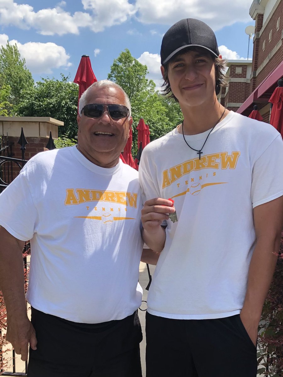 vjatennis's tweet image. Hello T-Bolts meet Davin Harvey your 2021 Boys Tennis Sectional runner up! It was a tough 3 set final and Davin represented Andrew Nation with class. On to State on June 10th!