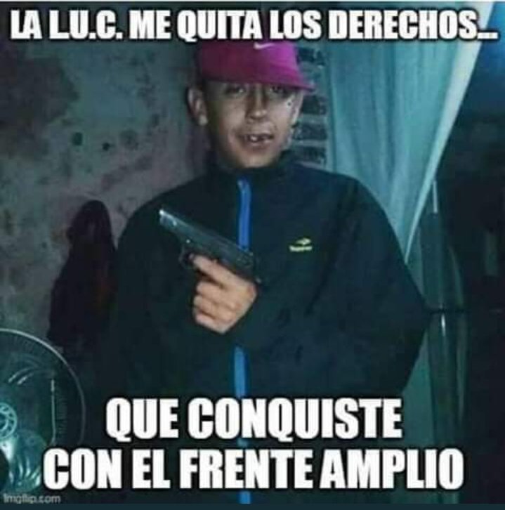 Los que firman contra la LUC son los mismos que defienden al delincuente y por ende a la  inseguridad 👇🏻
