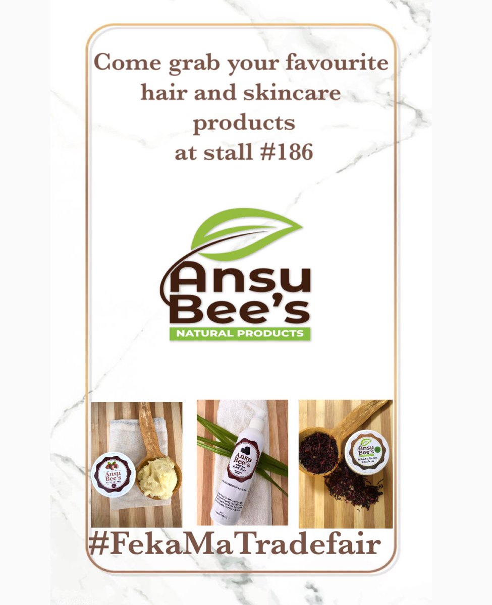 We are at the Tradefair 💃🏿💃🏿💃🏿
.
.
.
#ansubeesnaturalproducts #fekamatradefair #madeingambia