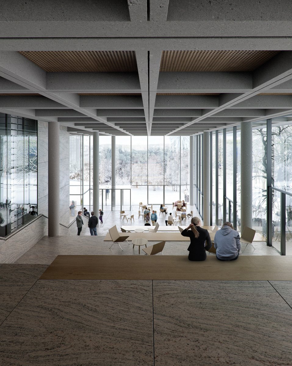archinect's tweet photo. Cobe unveils book-inspired winning design for Gothenburg University's new library competition 
@uniofgothenburg

https://t.co/19C5J7U471 https://t.co/0d5Z995P3N