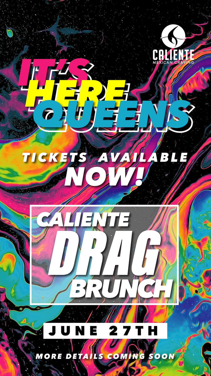 CalienteCraving's tweet photo. ITS HERE! Visit our website at https://t.co/XVngEGCioJ and request/reserve your spots for #DragBrunch! #CalientePride #PRIDE #HottestQueensInTown https://t.co/mAtB6EBcWP