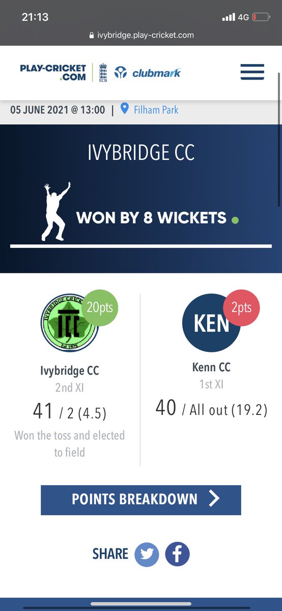 A mixed bag today! Outstanding performance from the 2s, frustrating from the 1s, lots of positives to take, just rusty from a lack of cricket, things will soon click! 

Onto next week! Thanks to <a href="/BidefordCC/">Bideford CC</a> for hosting our 1s! 

<a href="/DevonCricketLge/">DevonCricketLeague</a> <a href="/PLsportsnews/">PlymouthSportsNews</a> <a href="/DevonCricket/">Devon Cricket Foundation</a>