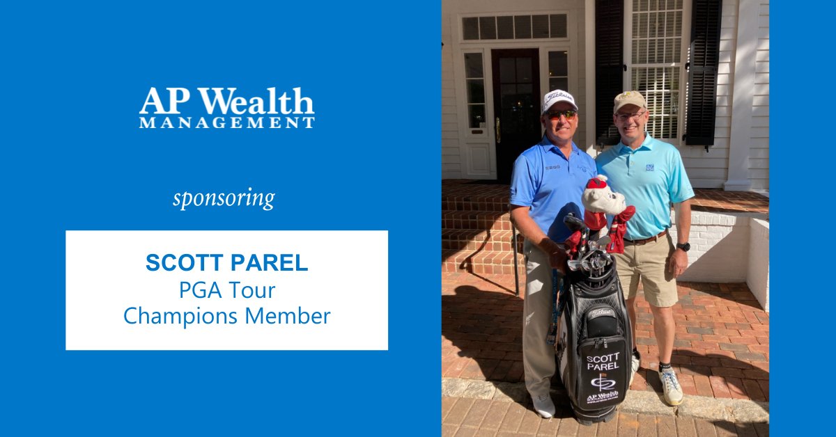 AP Wealth  is pleased to sponsor <a href="/ParelGolf/">Scott Parel</a>, professional golfer and member of the <a href="/ChampionsTour/">PGA TOUR Champions</a> - currently ranked 6th in the <a href="/SchwabCupFinale/">Charles Schwab Cup Championship</a> Rankings. Scott recently played in <a href="/MEClassicGolf/">Mitsubishi Electric Classic presented by Vensure</a> in Duluth, GA, where our partner, Pat Fair was able to cheer him on. #golf #PGA