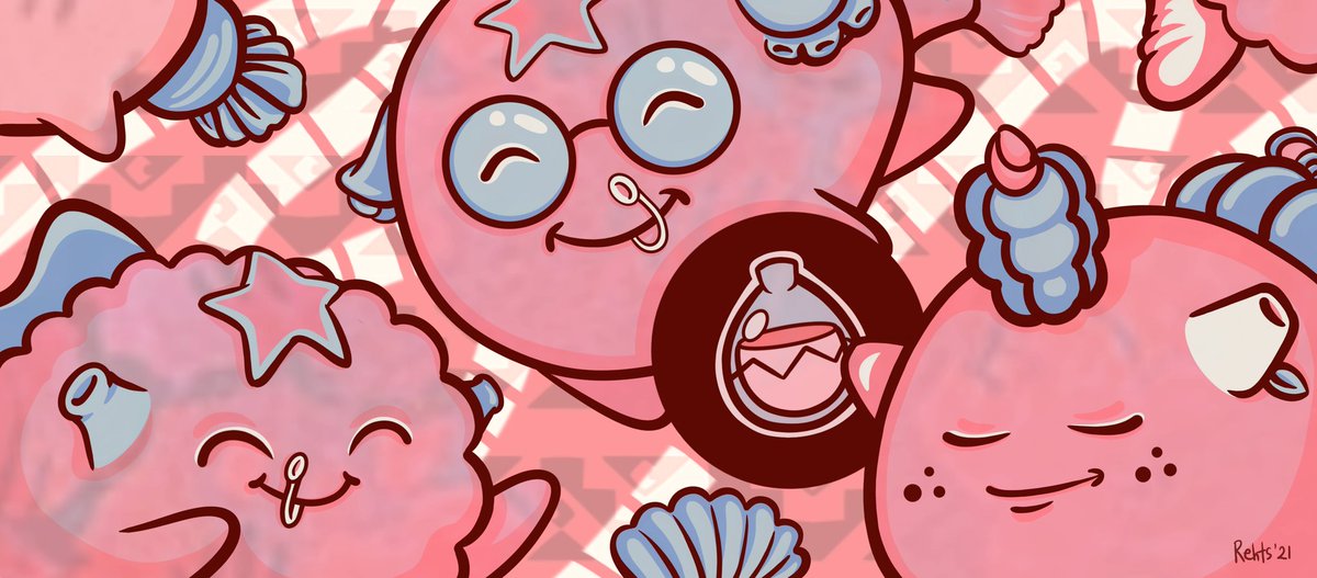 kranosija's tweet photo. Also made an Axie fanart doodle banner for RAAR 😊 https://t.co/1VVSoQO385