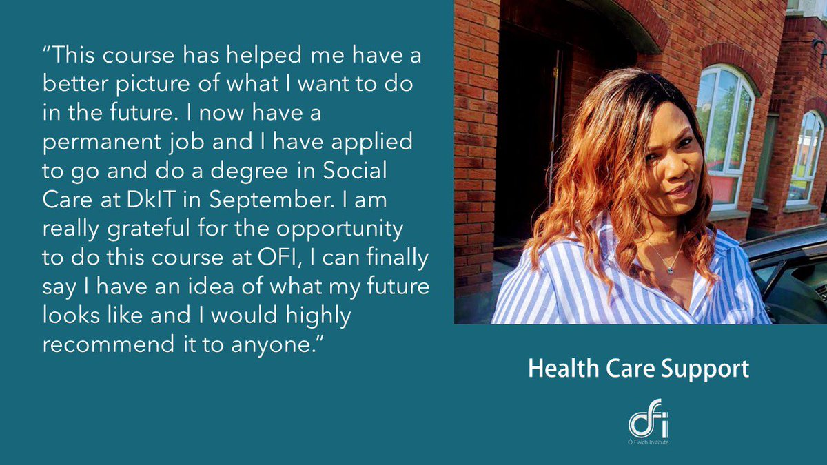 Congratulations to Bonno Ketsitlile, who graduates from the Health Care Support Course this year. Thank you for sending us such kind words. Best wishes in your future studies &amp; career #studentsuccess #OFIDundalk #ShapeYourFuture #ApplyNow <a href="/DkIT_ie/">DkIT</a>