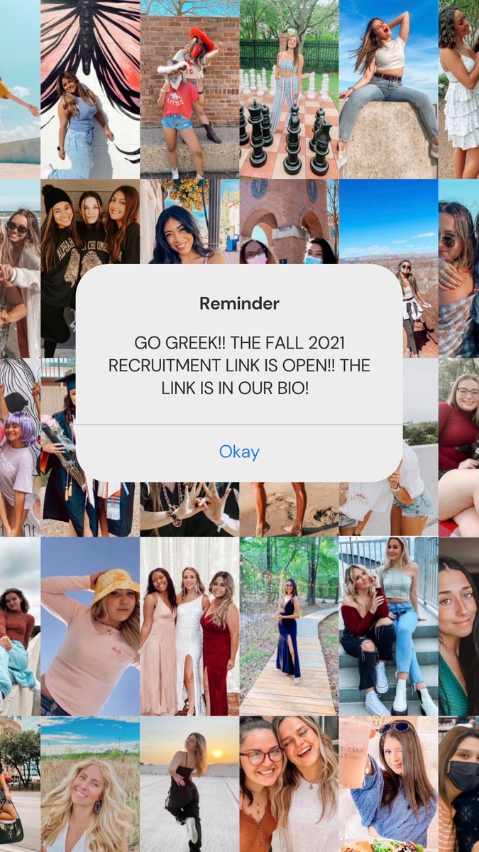 OUR RECRUITMENT LINK FOR FALL’21 IS NOW OPEN!!