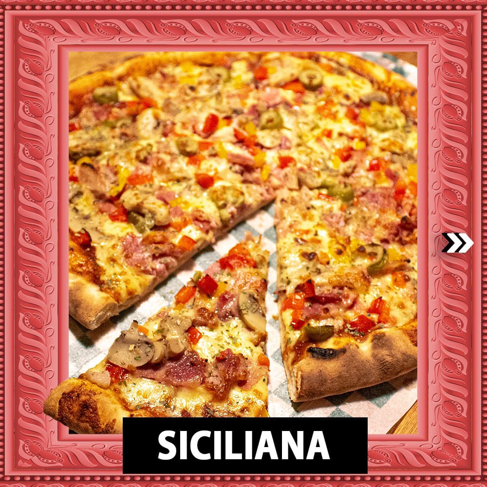 pizzasjah's tweet photo. 🍕 Está disponível no nosso cardápio a Pizza Siciliana! 🤩 A Pizza Siciliana tem um mix de ingredientes simples, que juntos tornam um delicioso sabor. 🤤

📌 Feita com molho de tomate, mussarela, champignon, bacon, pimentão, azeitonas, orégano e muito amor de Jah! 💚 https://t.co/8ZRnnS6mEm